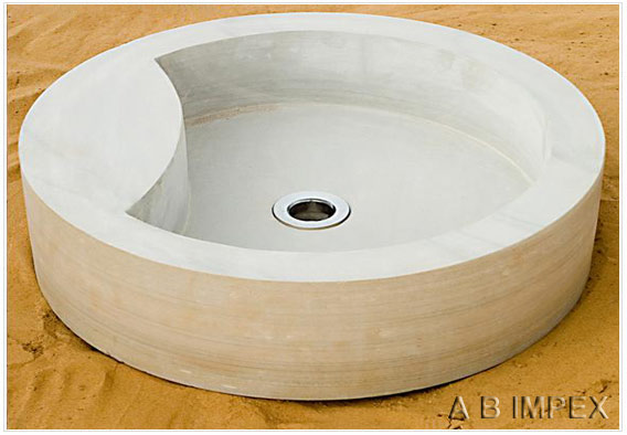 Grey Sandstone Wash Basin