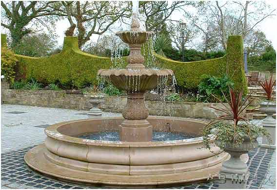 Beige Sandstone Fountain