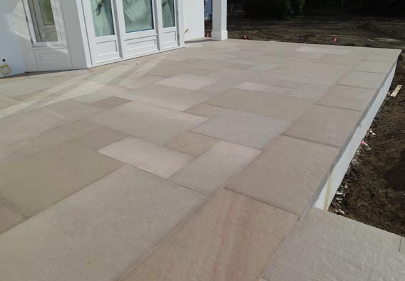 Brown Sandstone Flamed Finish