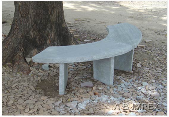 Grey Sandstone Bench