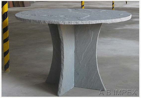 Grey Sandstone Garden Table