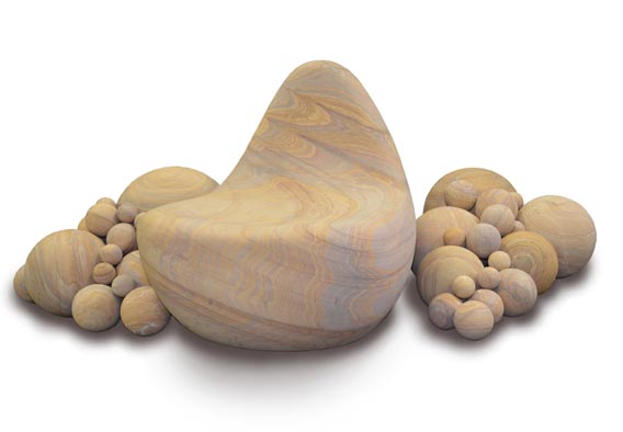 Rainbow Sandstone Gum Drop Chair with Balls