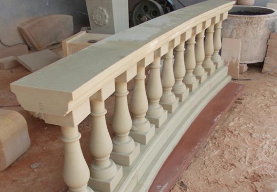 White Sandstone Banister Railing