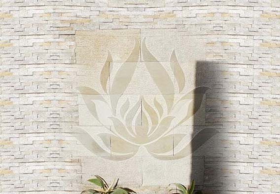 3D Lotus, Buff Sandstone Cladding