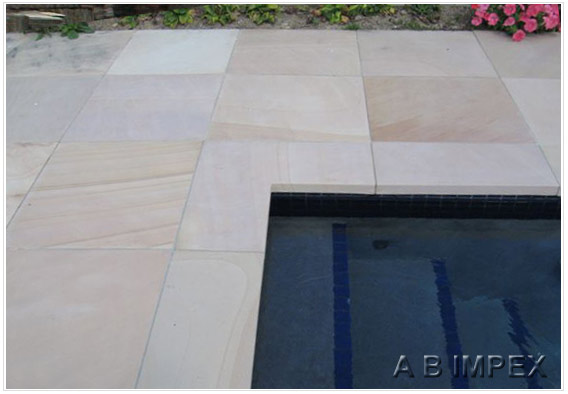 Mint Honed Sandstone Pool Surround