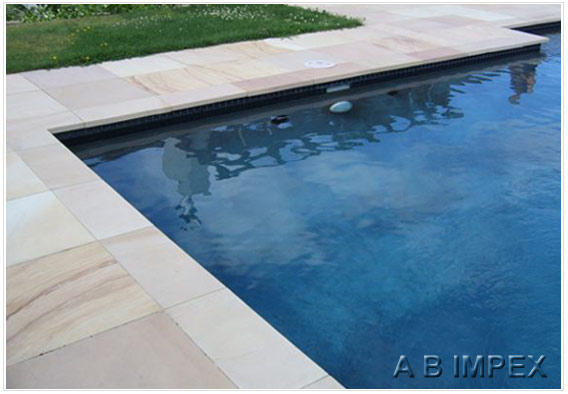 Mint Honed Sandstone Pool Surround