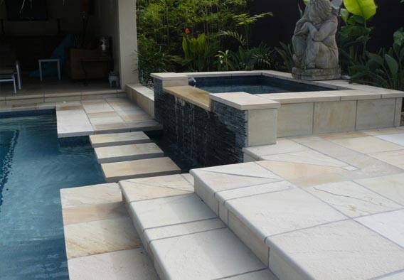 Mint Sandstone Pool Coping