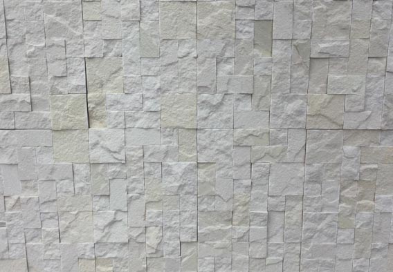 White French Pattern - Rockface Cladding