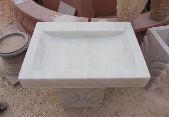 White Marble Basin