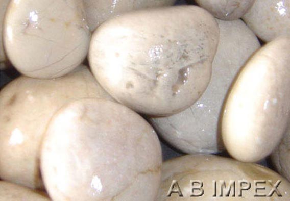 Tumbled White Stone Pebble