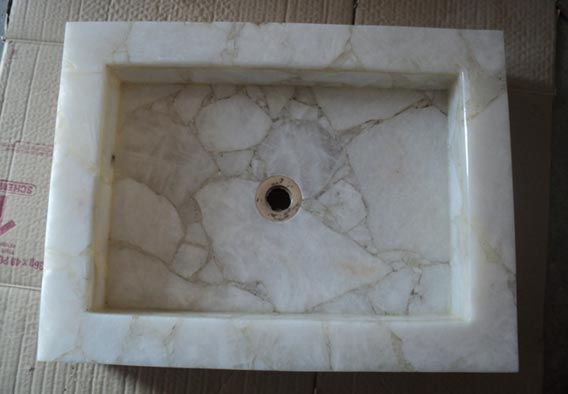 White Quartz Sink